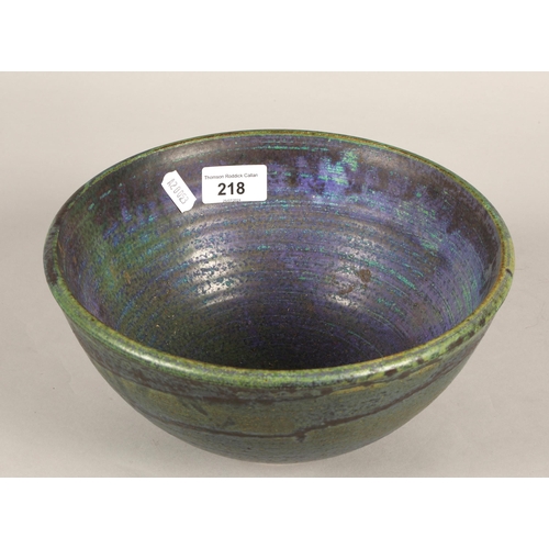 218 - Andrew Adair, studio ceramic bowl signed and dated '98 to base, diameter 24cm