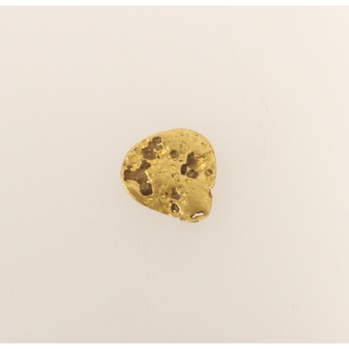 430 - Small melted nugget of gold, tests as high carat, 2.2g.NEEDS TESTING