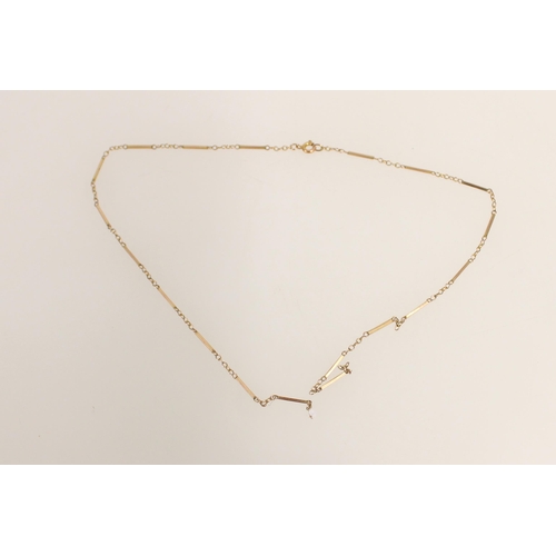 437 - 9ct gold chain (A/F), 3.3g.