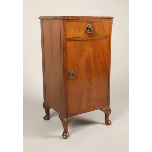 468 - Mahogany bedside cabinet, 74cm high