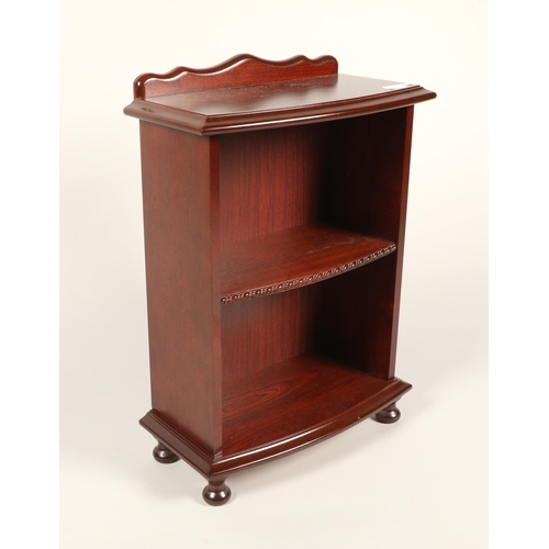 470 - Small mahogany open bookcase, 65cm high