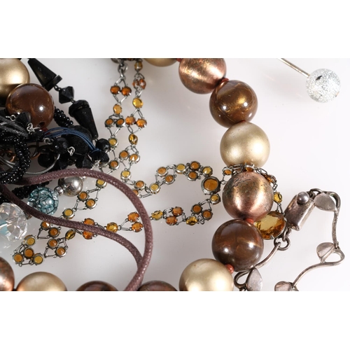 461 - Costume jewellery beaded necklaces etc.