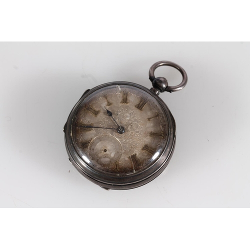 467 - Victorian silver pocket watch, Birmingham 1895.