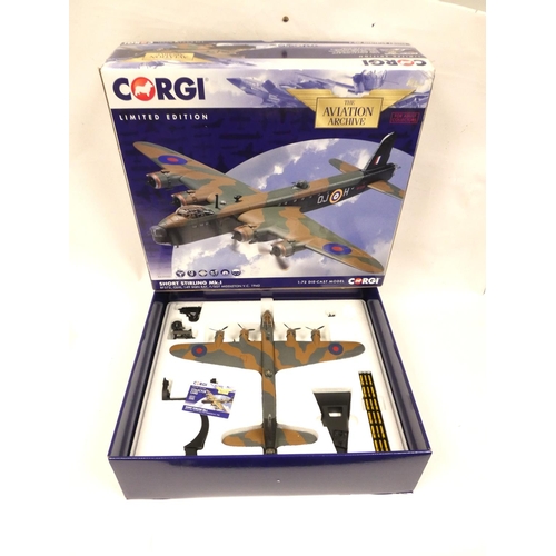 92 - Corgi Aviation Archive. Limited edition 1:72 scale Short Stirling MKI diecast model aircraft, BF.372... 