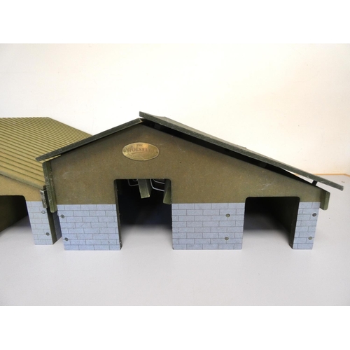 141 - Wolseley Toy Company two 1/32 scale Cubicle Shed 80015 farm buildings. (2)