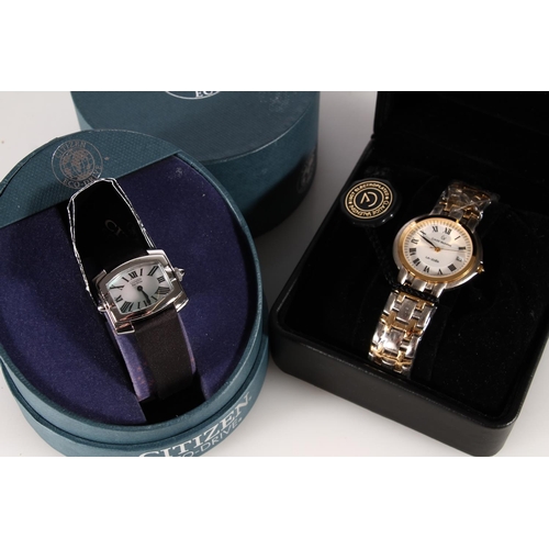 499 - Gents Claude Valentini La Zoer wristwatch boxed and a Citizen Eco-Drive wristwatch boxed. (2)