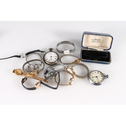 517 - Group of watches to include an Ingersoll Crown pocket watch, a Smiths Empire pocket watch, Ladies wr... 