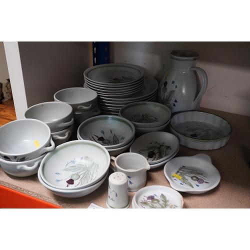 363 - Buchanware to include plates, a jug, bowls, etc.