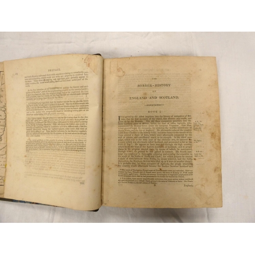 12 - RIDPATH G. & P.  The Border-History of England & Scotland. Fldg. eng. map of Engla... 