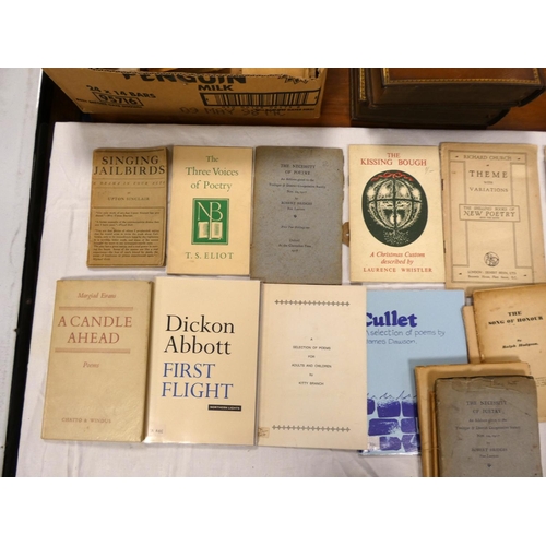 23 - 20th Century Poetry & Literature.  17 various items incl. Bridges, Eliot, Church, Hodg... 