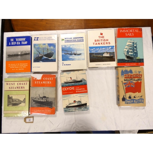 42 - Maritime & Shipping.  14 various vols. in d.w's.