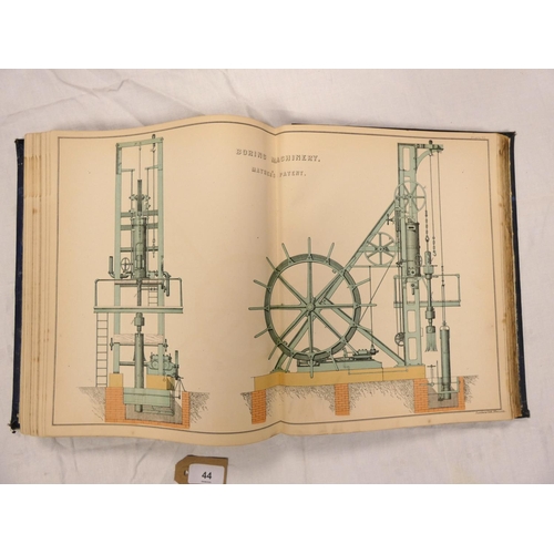 44 - GREENWELLG. C.  A Practical Treatise on Mine Engineering. Many col. plates & sections. Quarto. O... 