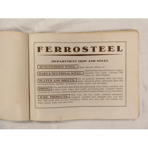 50 - Ferrosteel.  Illustrated catalogue of railway lines, trucks, rolling stock, carriages & locomoti... 