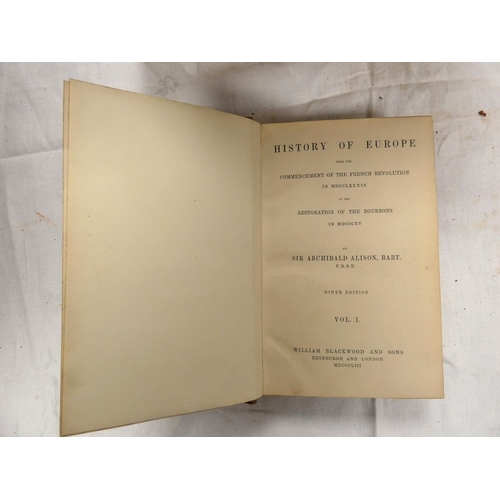 60 - SHAKESPEARE WILLAM.  The Works, ed. by Clark & Glover. 9 vols. Large 8vo. Rubbed calf,... 