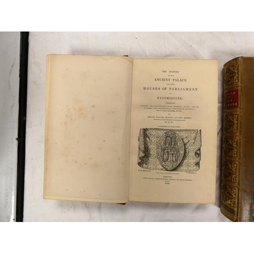 61 - MANNING JAMES A.  The Lives of the Speakers of the House of Commons. Royal 8vo. Half calf,... 