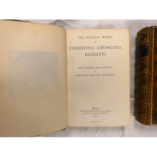 80 - ROGERS SAMUEL.  Poems. Eng. vignettes. Fine calf gilt with urns of flowers to the brds., s... 