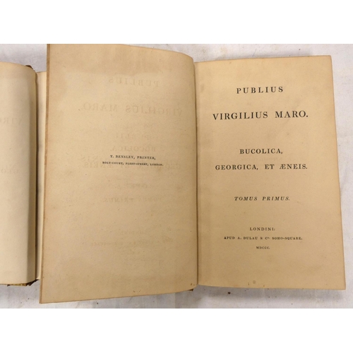 99 - VIRGILIUS MARO.  Bucolica, Georgica et Aeneis. 2 vols. Half titles, much browning to half ... 