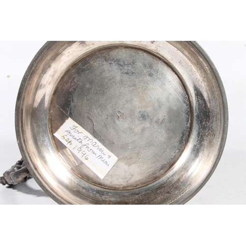 254 - German WMF pewter/silver plated tankard, 30cm high.