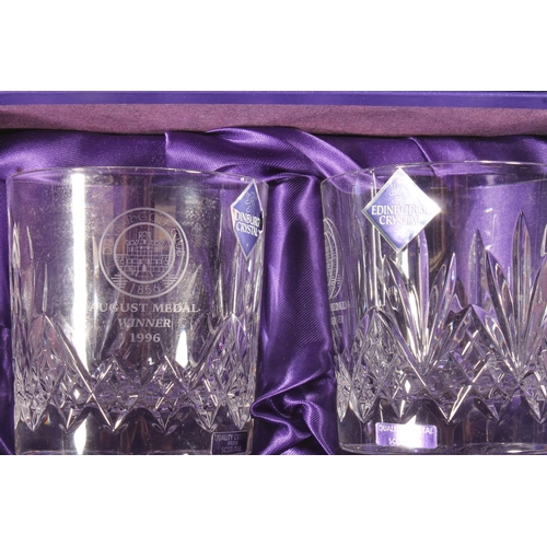 262 - Pair of Edinburgh Crystal wine glasses, a pair of Edinburgh Crystal tumblers and four other Edinburg... 