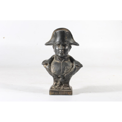 283 - Spelter bust of Napoleon, 15cm high.