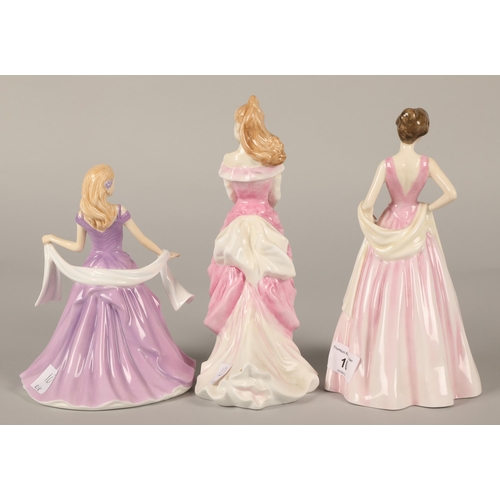 10 - Three Royal Doulton figurines to include April HN4520, Amanda HN5601, and Natalie HN4048(3)