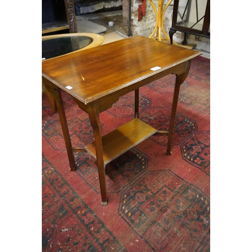 571 - Mahogany side table, 60cm high.