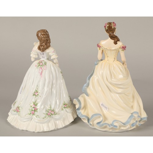 18 - Royal Doulton figurine Key to my Heart HN5375 limited edition no. 63/4950 and a Royal Worcester figu... 