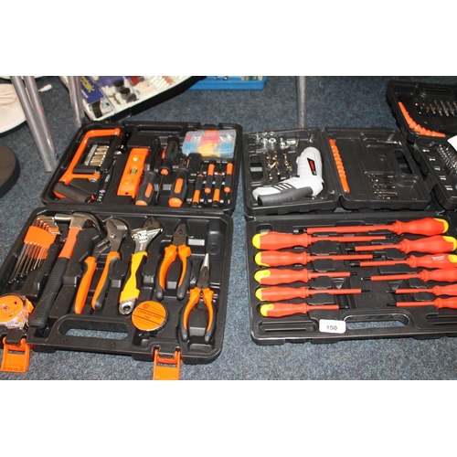 150 - Boxed toolsets to include a Dewinter drill, an electric screwdriver, screwdriver sets, etc.