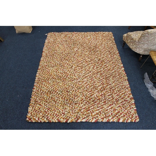 615 - Modern multi-colour deep pile rug, 234cm x 164cm.