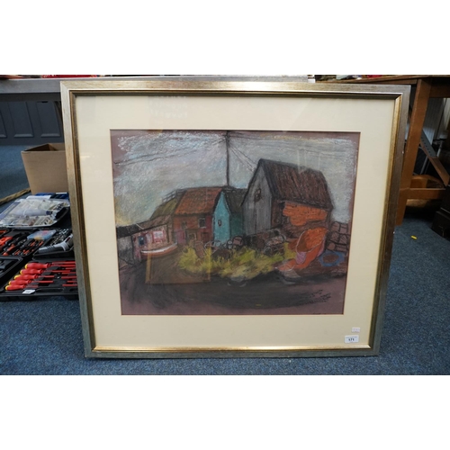 171 - SHEILA ARNOT, St Abbs 1986, pastel painting, signed lower right, 47cm x 58cm, frame 70cm x 80cm.