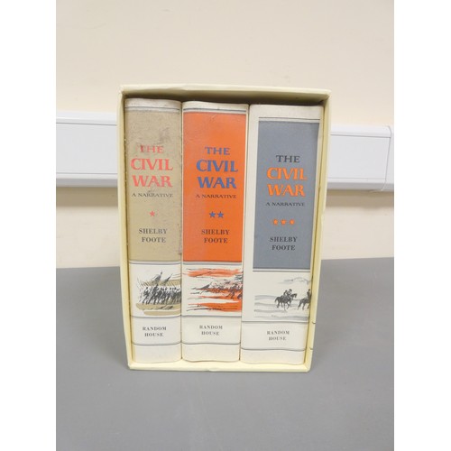 215 - FOOTE SHELBY.  The Civil War, A Narrative. The set of 3 vols. Pict. d.w. in slip case. 2010.... 