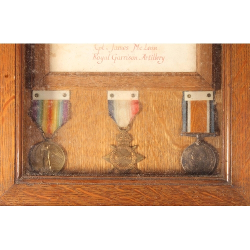 1198 - Medals of 317 Corporal James McLean of the 4th Highland Montain Brigade Royal Garrison Artillery (Te... 