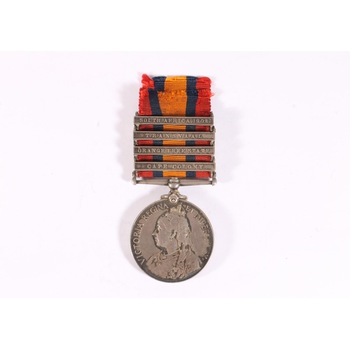 1085 - Medal of 6598 Sapper G D McLay of the Royal Engineers comprising Boer War Queens South Africa medal ... 