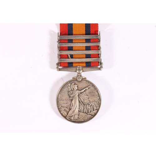 1086 - Medal of 67954 Driver T B Morrison of the 86th Battery Royal Field Artillery comprising Boer War Que... 