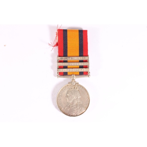 1104 - Medal of 3200 Private J H Morely of the Kings Own Scottish Borderers KOSB comprising Boer War Queens... 