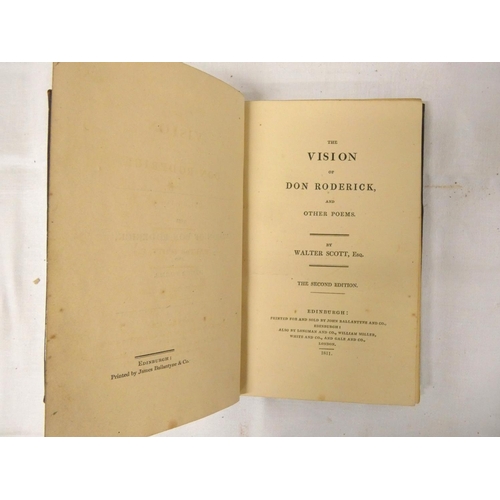 122 - SCOTT WALTER.  The Vision of Don Roderick. Mottled calf, internal damp stng. 2nd ed., Edin... 