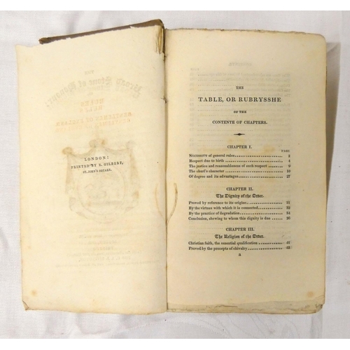 130 - (DIGBY KENELM).  The Broad Stone of Honour or Rules for the Gentlemen of England. 675pp. Eng. title ... 