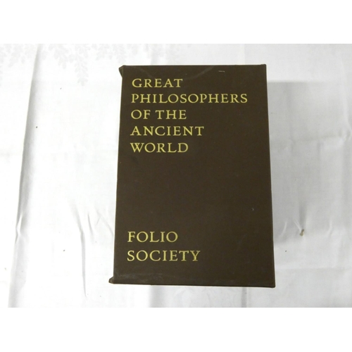 139 - Folio Society.  Great Philosophers of the Ancient World. 5 vols. in slip case. Some soiling & we... 