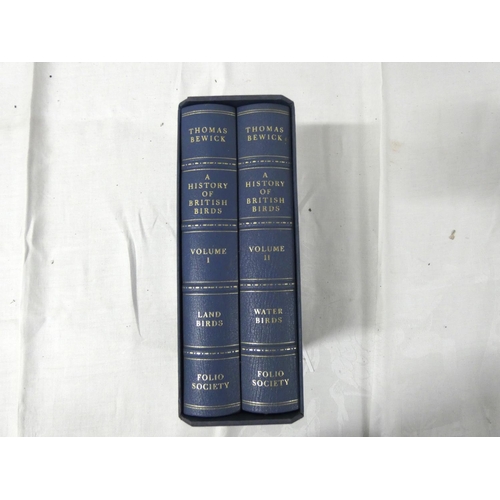 148 - Folio Society.  Thomas Bewick, A History of British Birds. 2 vols. in slip case.... 