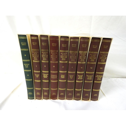 151 - Folio Society.  Edward Gibbon, Decline & Fall of the Roman Empire, 8 vols. in slip cases; also E... 