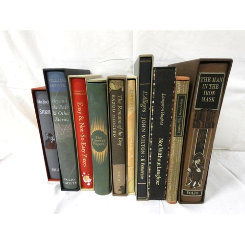 156 - Folio Society.  10 various vols. in slip cases.