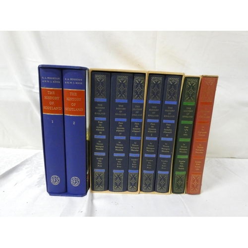 159 - Folio Society.   Macaulay, History of England, 7 vols. in slip cases; also The History of Scotland, ... 