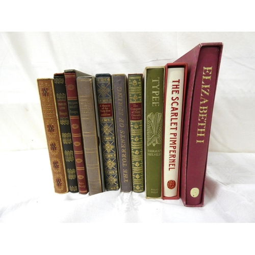 175 - Folio Society.  10 various vols. in slip cases.