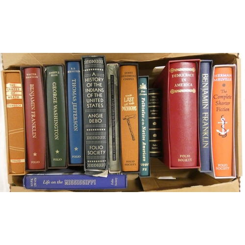 179 - Folio Society.  12 vols., American history & literature.