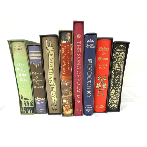 181 - Folio Society.  8 various vols. in slip cases.