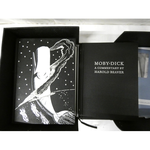 192 - Folio Society.   Herman Melville, Moby Dick. Ltd. ed. 291/1750. Illus. by Rockwell Kent. Dark smooth... 