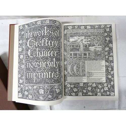 197 - Folio Society.   Chaucer, The Works, facsimile reprint of the Kelmscott Chaucer of 1896. Illus. &... 