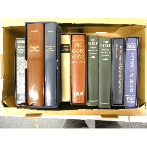 207 - Folio Society.  The Bible Designed to be Read as Literature. 2 vols. in d.w's. 1957; also 5 others, ... 