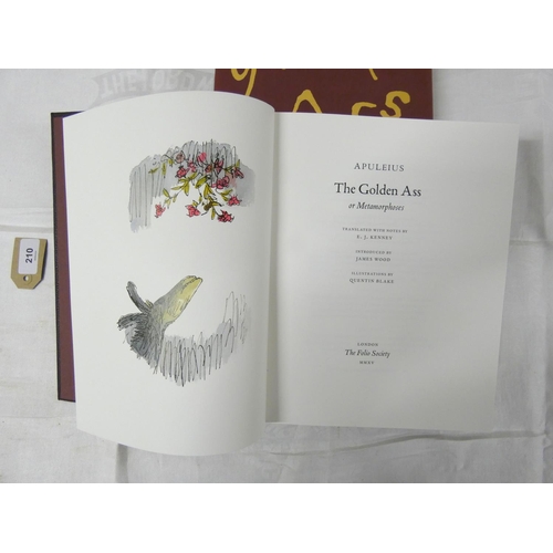 210 - Folio Society.  Apuleius, The Golden Ass or Metaphoses. Ltd. ed. 43/1000 signed by the illustrator, ... 