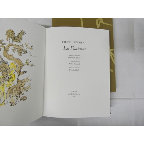 211 - Folio Society.   Fifty Fables of La Fontaine. Ltd. ed. 726/1000 signed by the illustrator, Quentin B... 